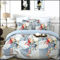 Premium Cotton Elastic Fitted King Size Bedsheet with 2 Pillow Covers (BUY1 GET1 FREE)