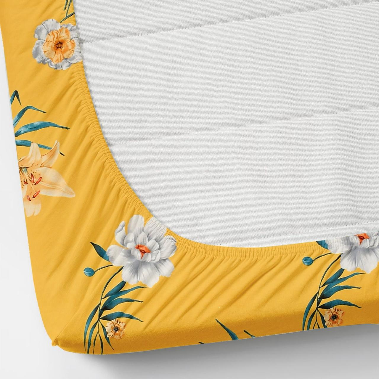 Cotton Blend Elastic Fitted King Bedsheet with 2 Pillow Covers (BUY1 GET1 FREE)