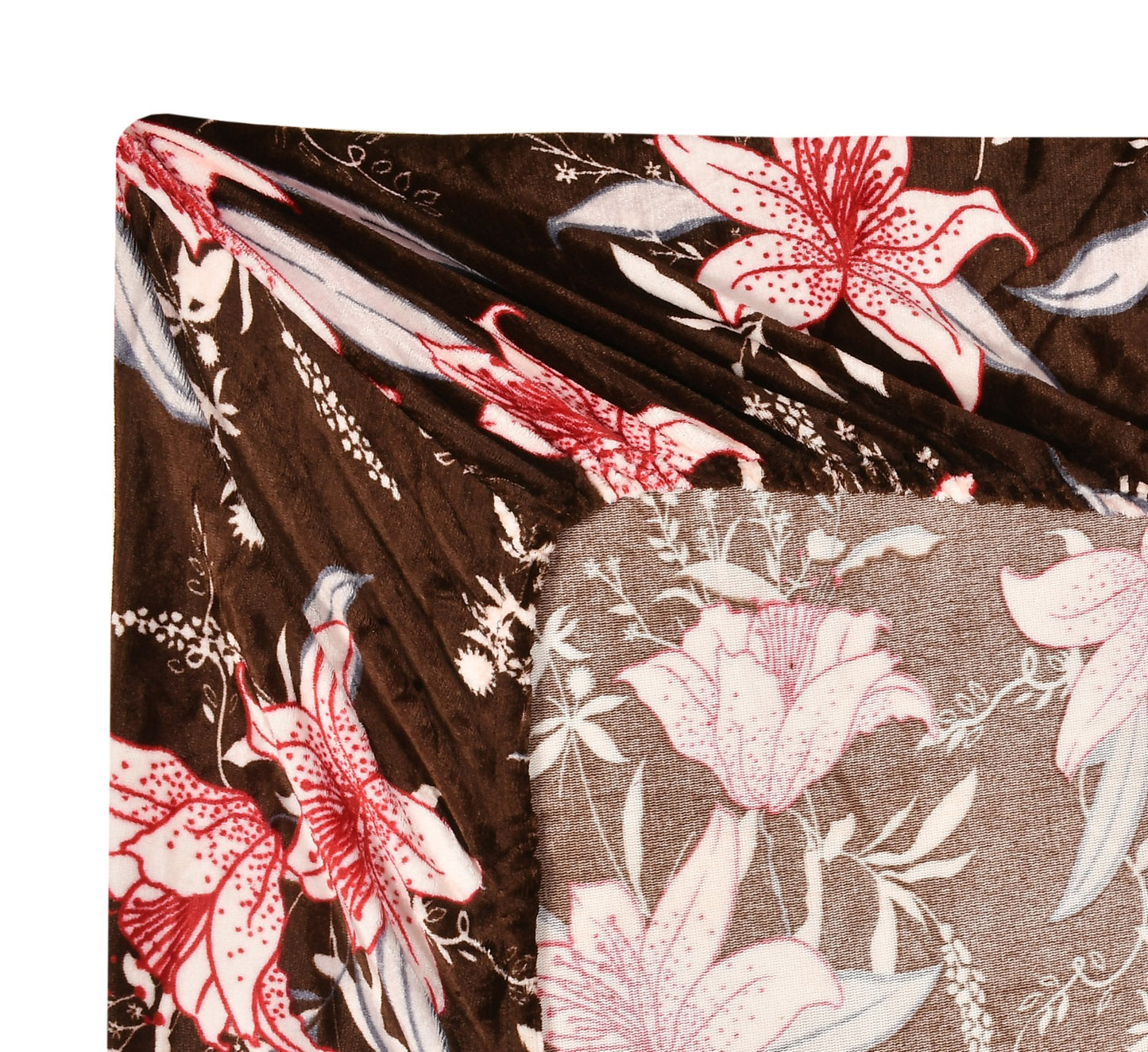 Winter Designer Elastic Fitted King Bedsheet with 2 Pillow Covers