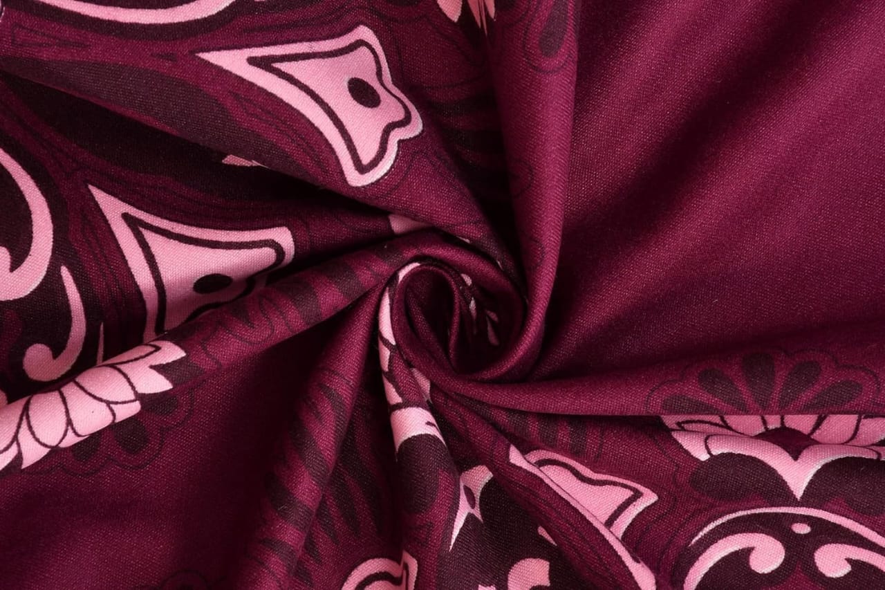 Red Reverie – 210 TC Cotton Blend Bedsheet | King Size (BUY 1 GET 1 FREE)