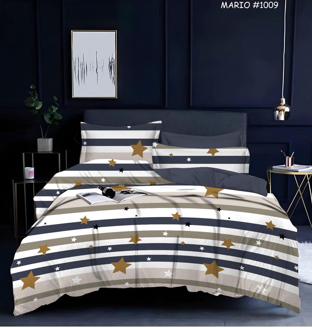 Premium Cotton Elastic Fitted King Size Bedsheet with 2 Pillow Covers (BOGO)