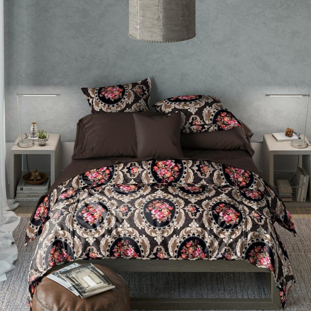 Premium Cotton Elastic Fitted King Size Bedsheet with 2 Pillow Covers (BOGO)