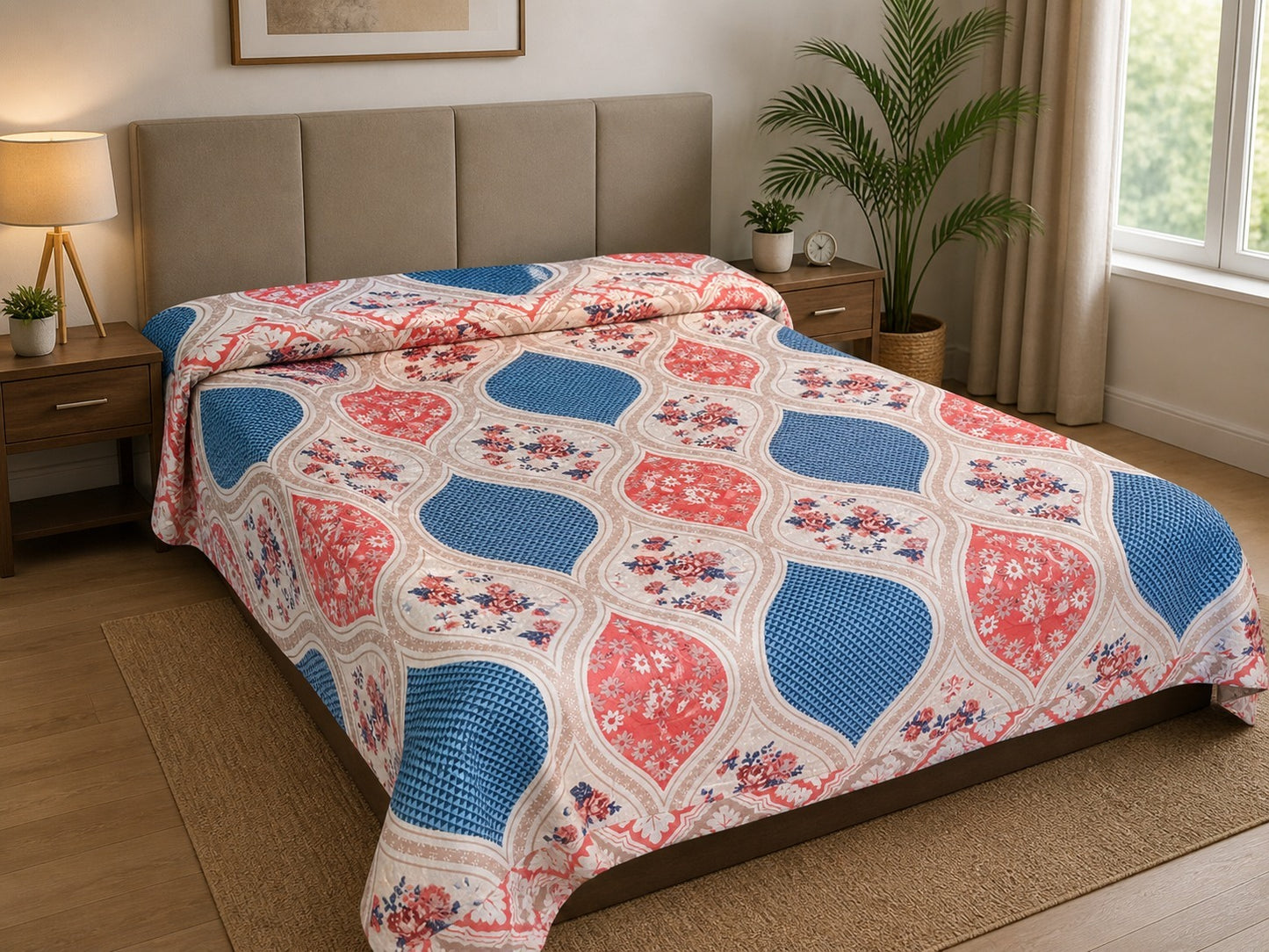 Luxe Botanica 180 GSM AC Room Reversible Double Bed Comforter