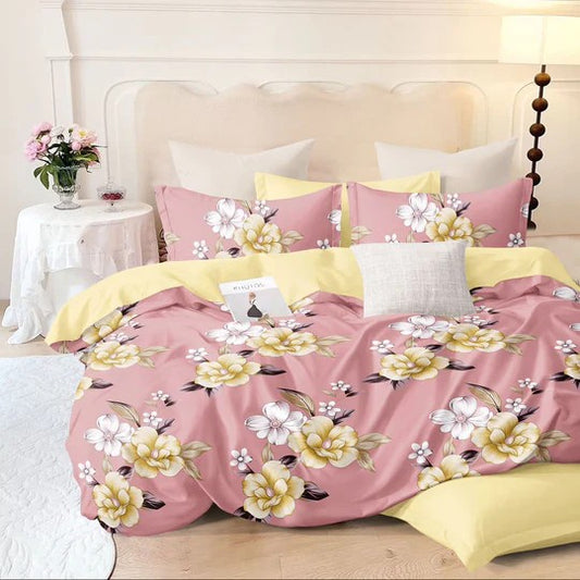 Sakura Mist – 210 TC King Size Flat Bedsheet