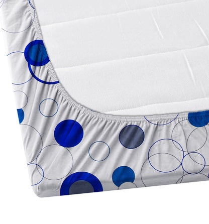 Cotton Blend Elastic Fitted King Bedsheet with 2 Pillow Covers (BUY1 GET1 FREE)