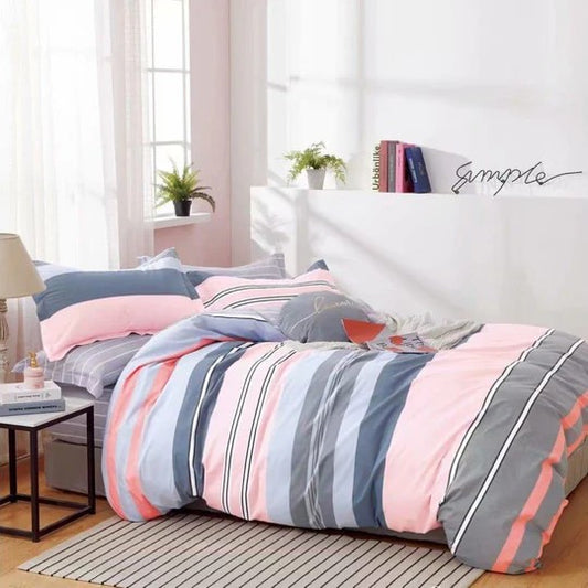 Royal Grid – 210 TC Cotton Blend Bedsheet | King Size (BUY 1 GET 1 FREE)