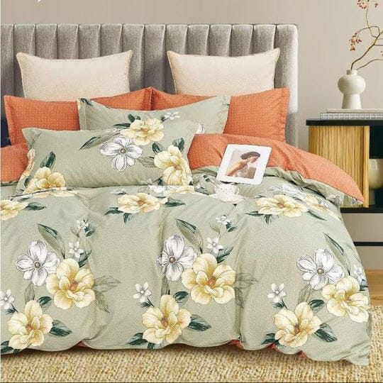 Blushing Petals – 210 TC King Size Flat Bedsheet