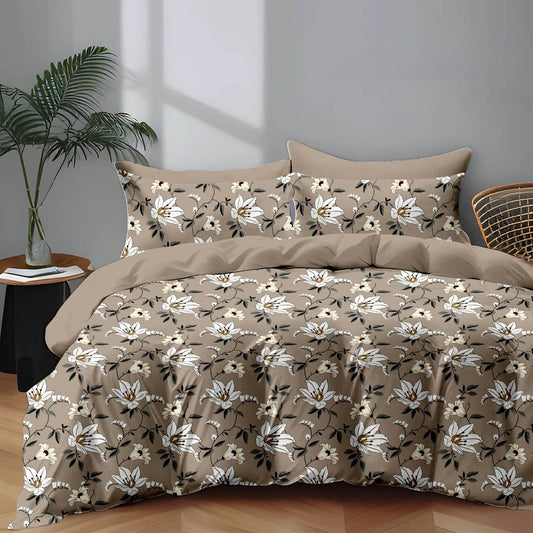 Premium Cotton Elastic Fitted King Size Bedsheet with 2 Pillow Covers (BOGO)