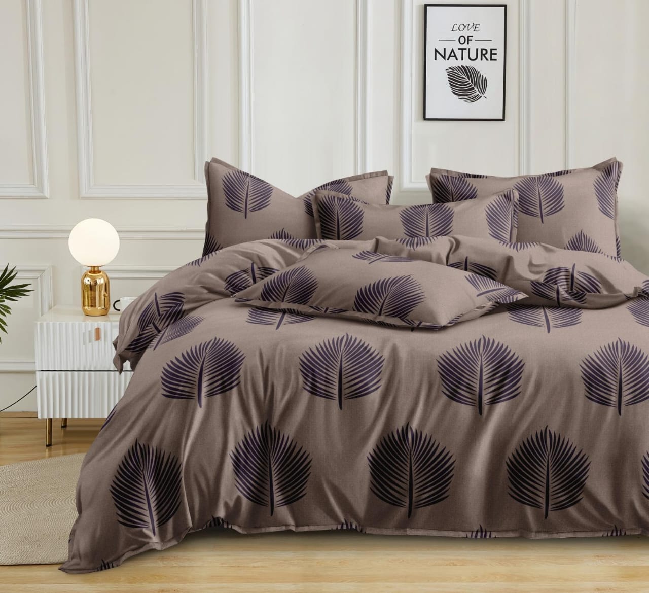 Purple Prism – 210 TC Flat Bedsheet in Geometric Pattern (BUY 1 GET 1 FREE)