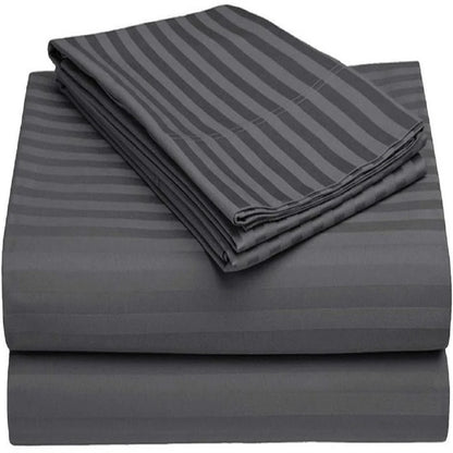 Charcoal Luxe – 210 TC Cotton Blend Bedsheet | King Size (BUY 1 GET 1 FREE)