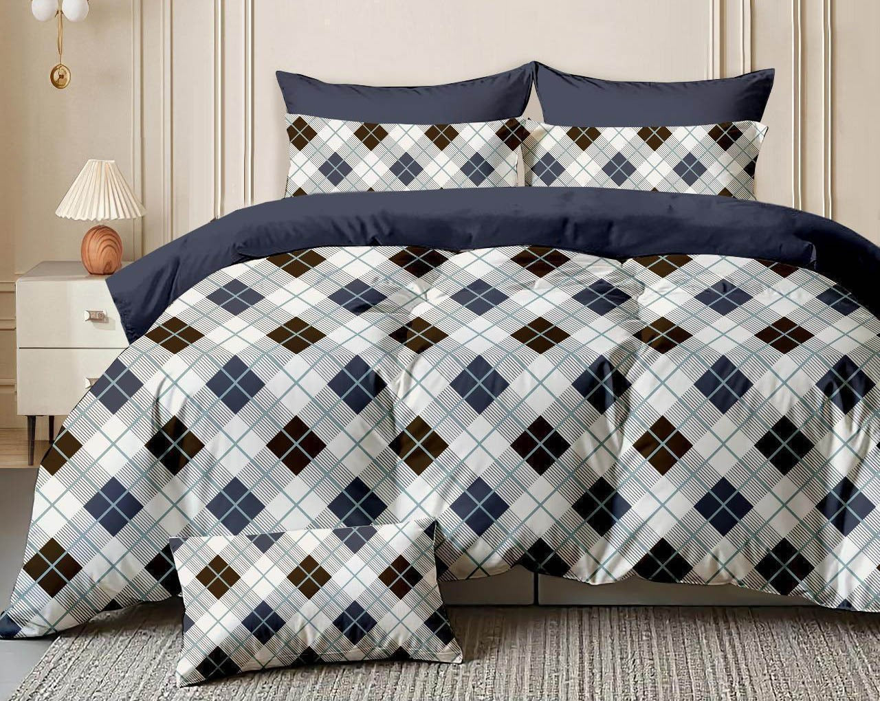 Urban Layers – 210 TC Cotton Blend Bedsheet | King Size (BUY 1 GET 1 FREE)