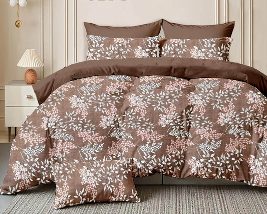 Heather Mist – 210 TC Cotton Blend Bedsheet | King Size (BUY 1 GET 1 FREE)