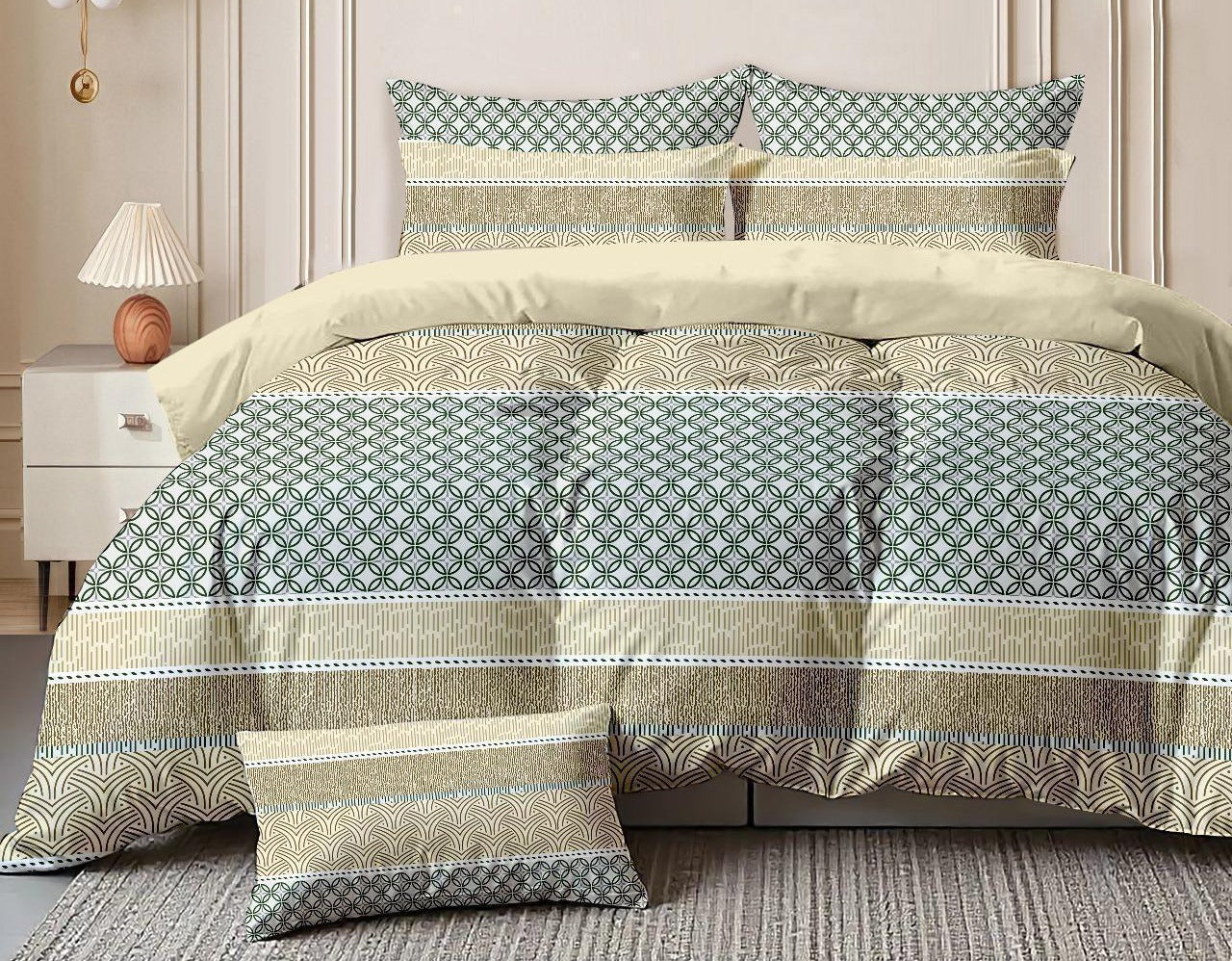 Urban Print– 210 TC Cotton Blend Bedsheet | King Size