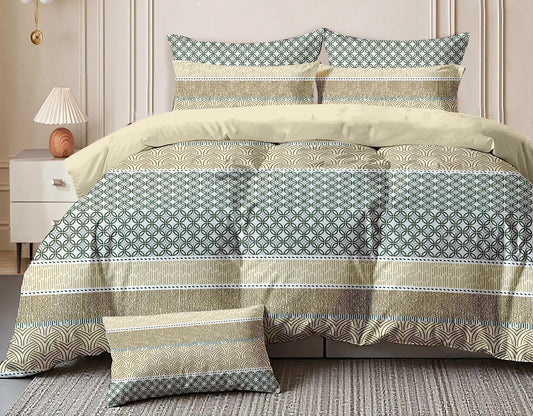 Urban Print– 210 TC Cotton Blend Bedsheet | King Size