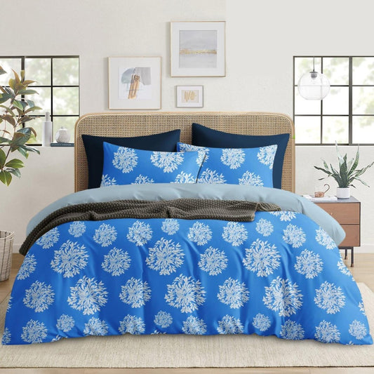 Ocean Flora – 210 TC Cotton Blend Bedsheet
