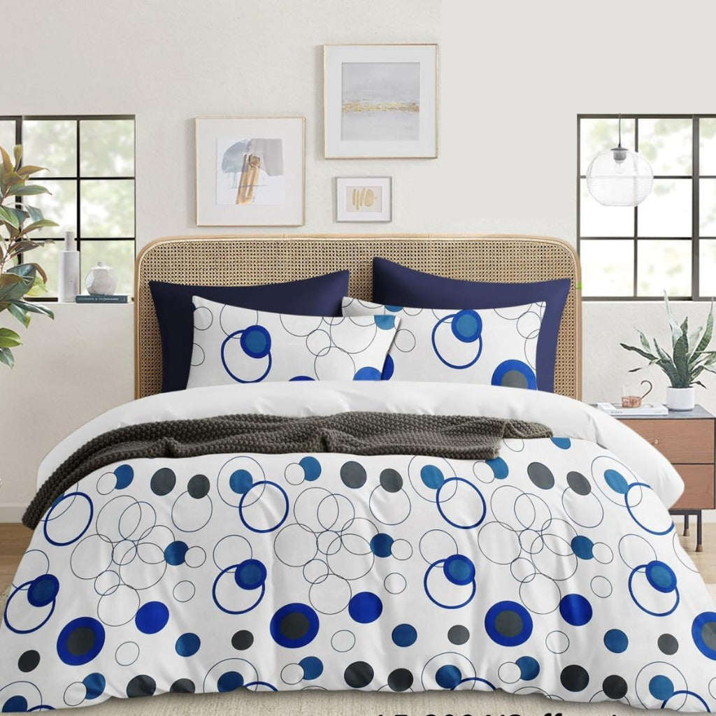 Chevron Flow – 210 TC Cotton Blend Bedsheet