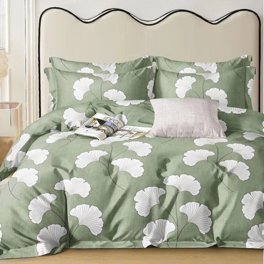 Floral Harmony – 210 TC King Size Bedsheet in Garden Tones (BUY 1 GET 1 FREE)