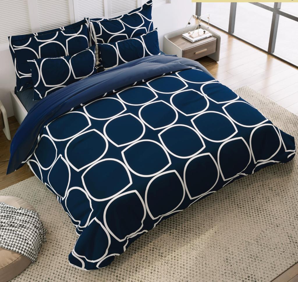 Premium Cotton Elastic Fitted King Size Bedsheet with 2 Pillow Covers (BUY1 GET1 FREE)