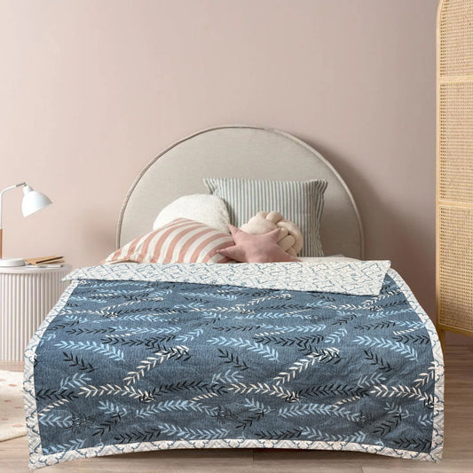 Grey Leaves Comforter
