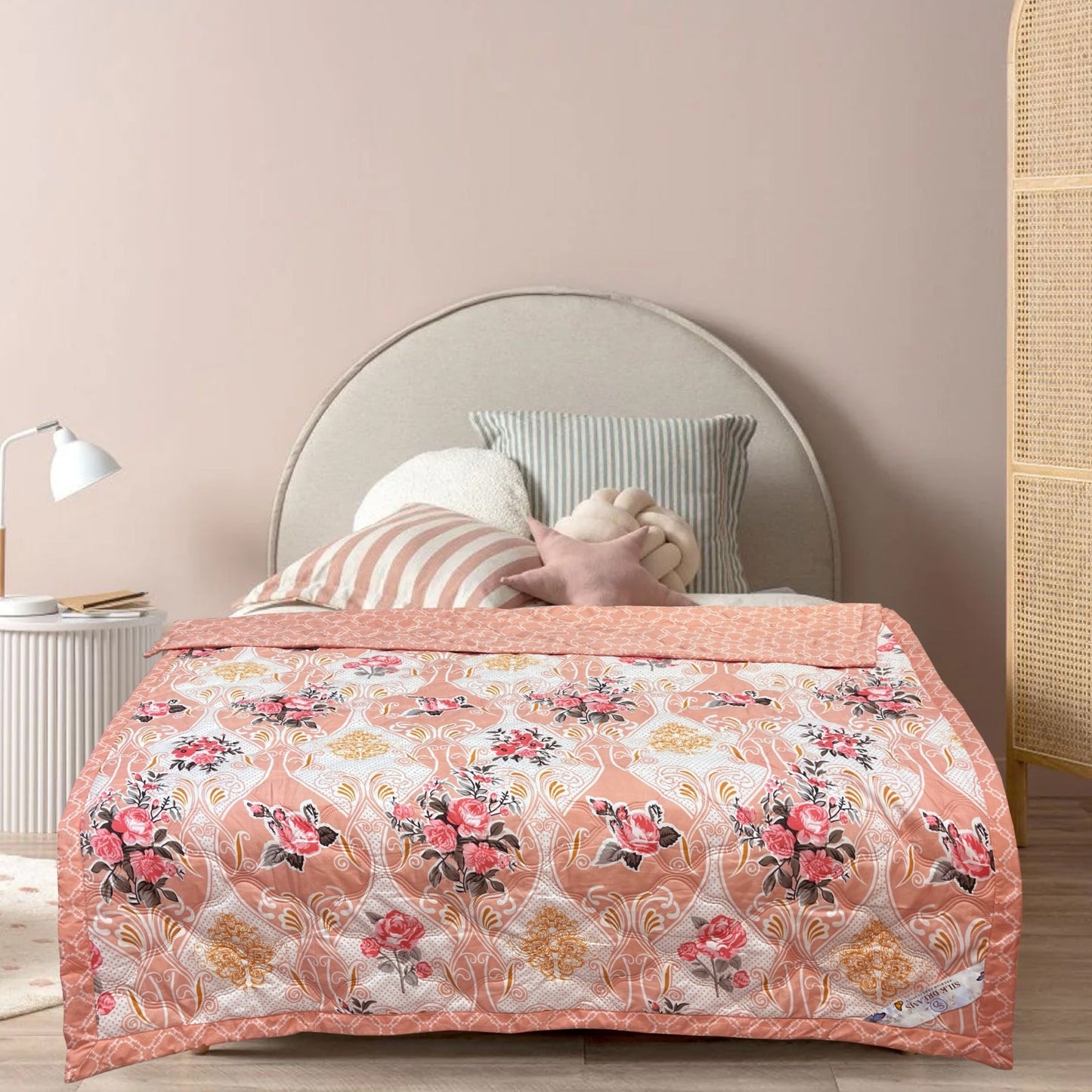 Rosy Garden 180 GSM AC Room Reversible Double Bed Comforter
