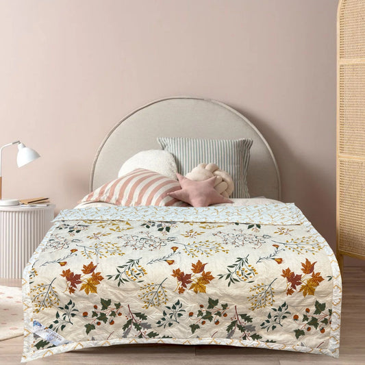 Leaf Aura 180 GSM AC Room Reversible Double Bed Comforter