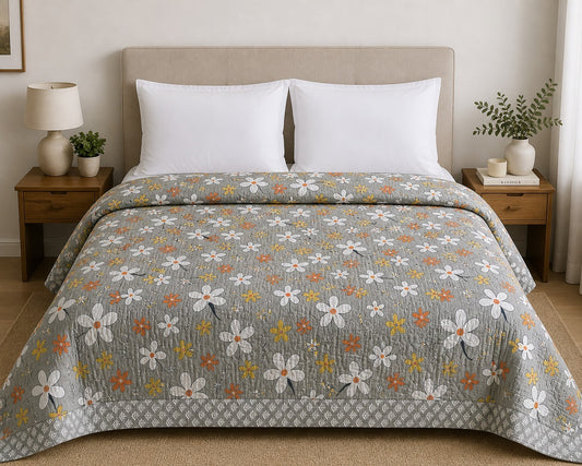 Daisy Touch 180 GSM AC Room Reversible Double Bed Comforter