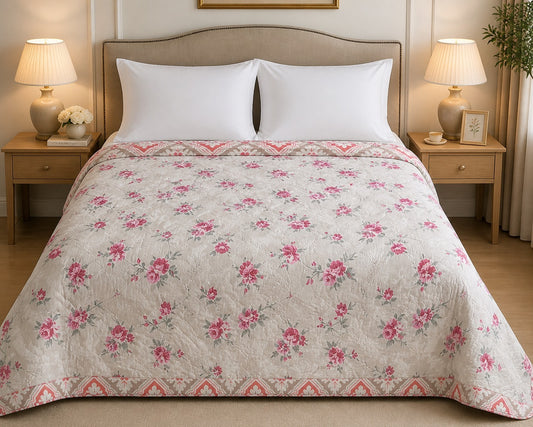 Mini Blossom 180 GSM AC Room Reversible Double Bed Comforter