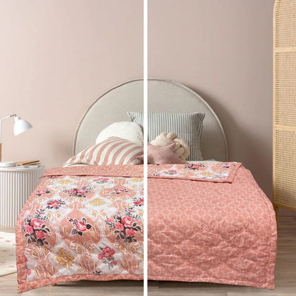 Rosy Garden 180 GSM AC Room Reversible Double Bed Comforter