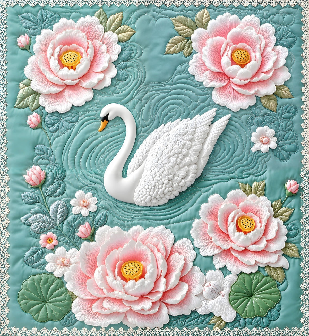 7D Aqua Lotus Swan (BOGO)