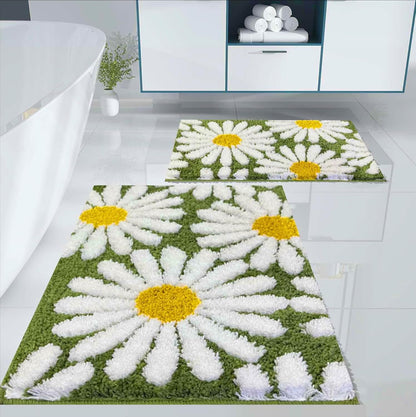 White Lilly- Anti-Slip Microfibre Doormat (40x60 cm)