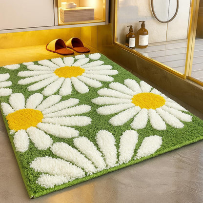 White Lilly- Anti-Slip Microfibre Doormat (40x60 cm)