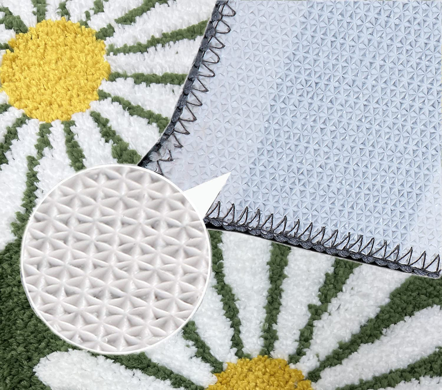 White Lilly- Anti-Slip Microfibre Doormat (40x60 cm)