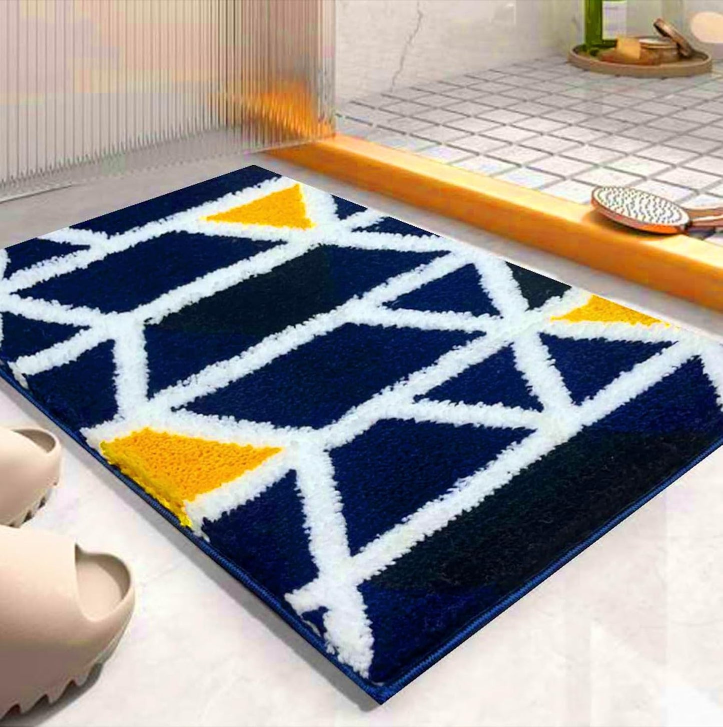 Modern Matrix - Anti-Slip Microfibre Doormat (40x60 cm)