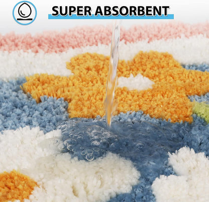 Sunset Petals - Anti-Slip Microfibre Doormat (40x60 cm)