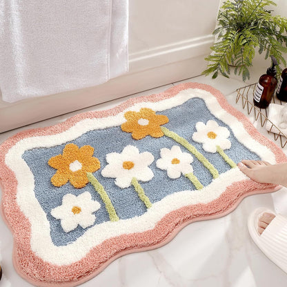 Sunset Petals - Anti-Slip Microfibre Doormat (40x60 cm)