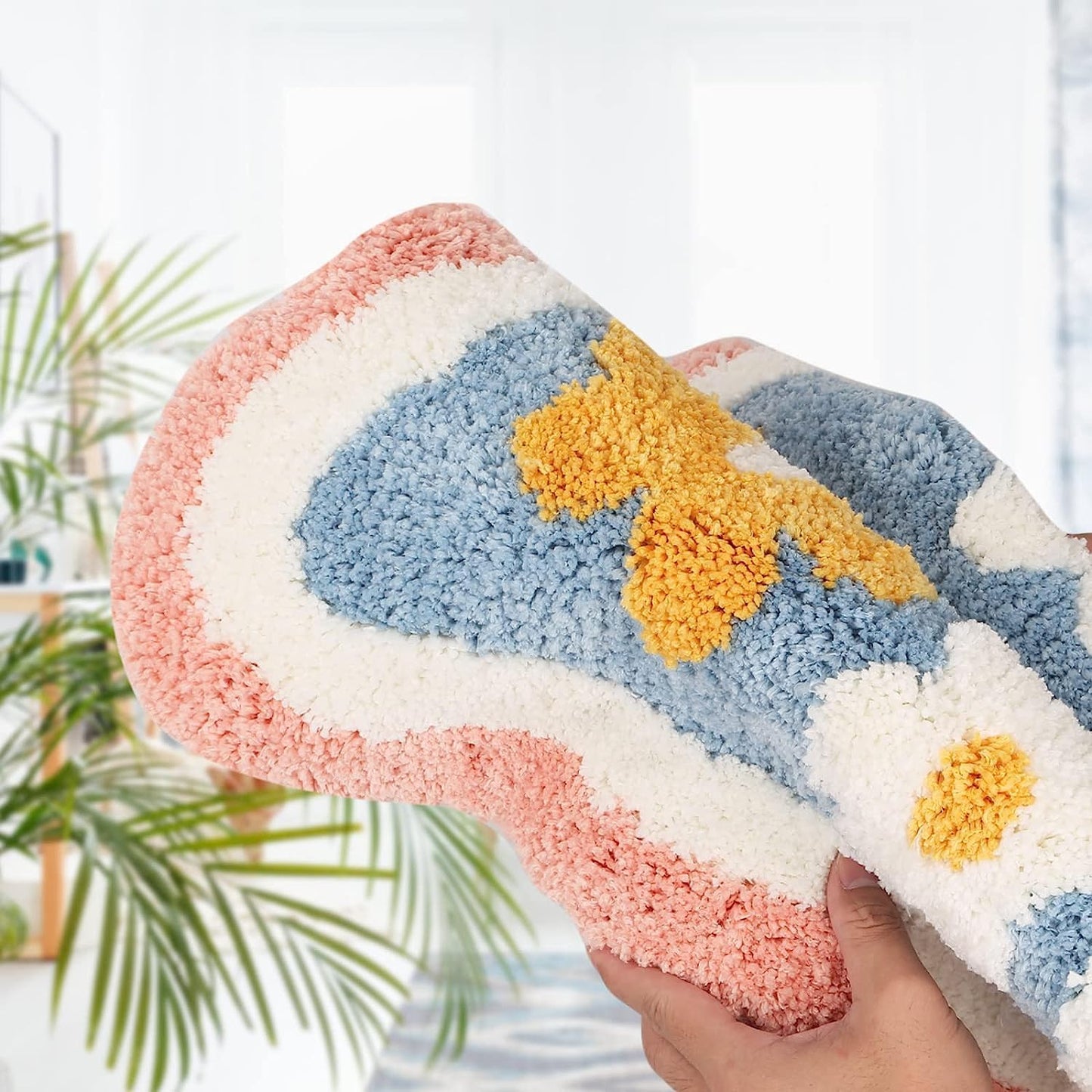 Sunset Petals - Anti-Slip Microfibre Doormat (40x60 cm)