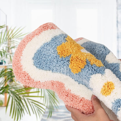 Sunset Petals - Anti-Slip Microfibre Doormat (40x60 cm)