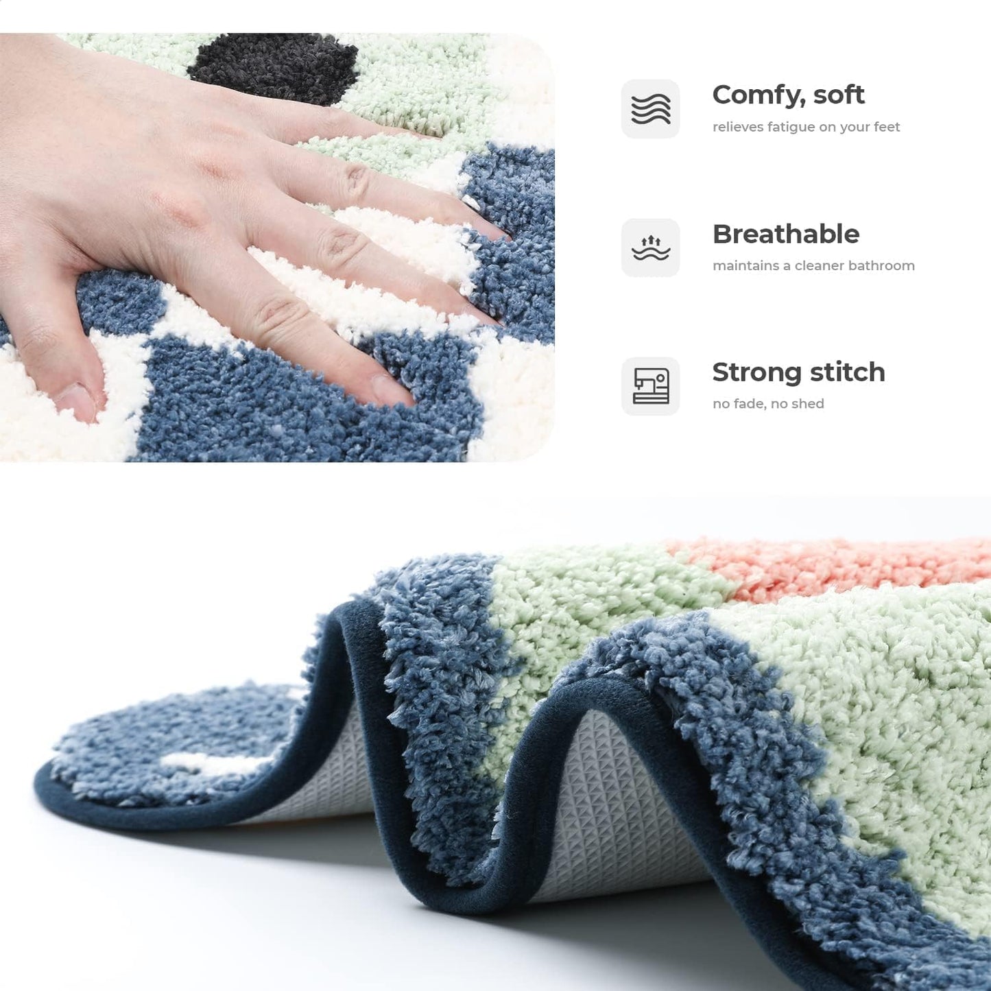Cute Frog - Anti-Slip Microfibre Doormat (40x60 cm)