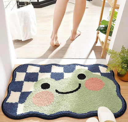 Cute Frog - Anti-Slip Microfibre Doormat (40x60 cm)