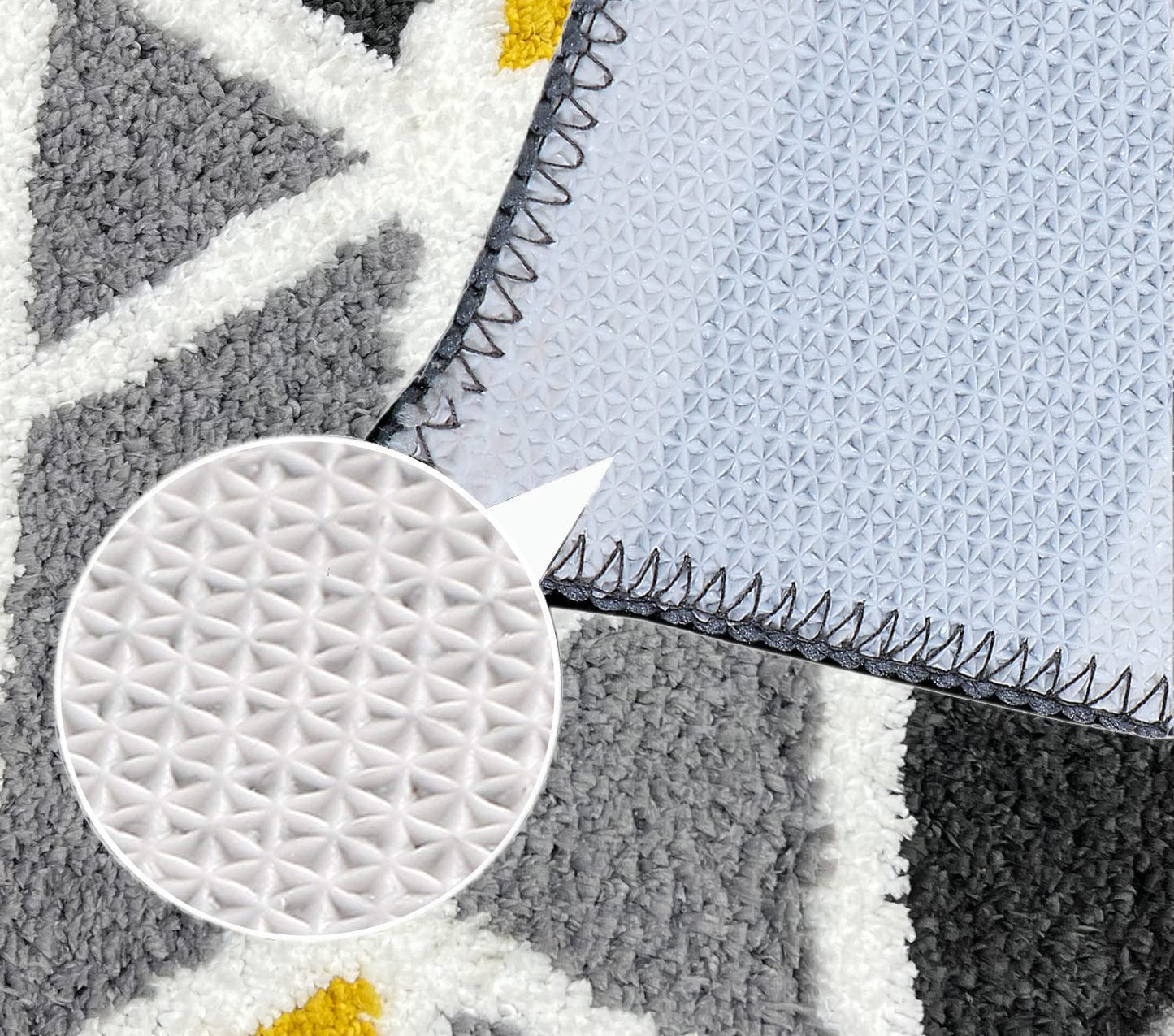 Royal Grid - Anti-Slip Microfibre Doormat (40x60 cm)