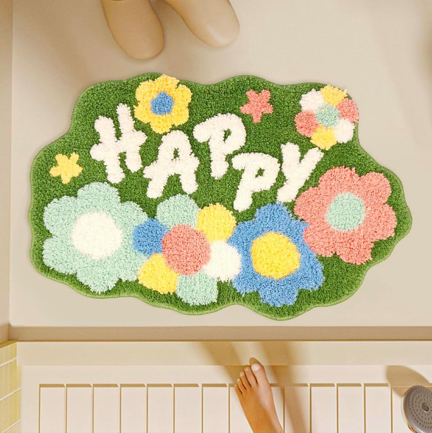 Happy - Anti-Slip Microfibre Doormat (40x60 cm)