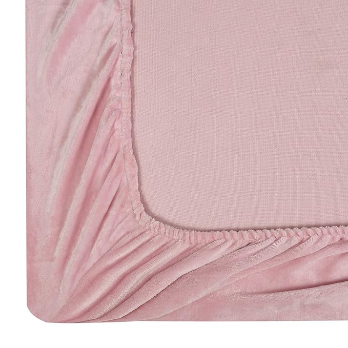 Winter Solid Elastic Fitted King Bedsheet with 2 Pillow Covers